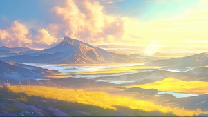 俯瞰高山广阔湿地