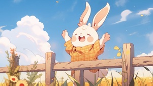 快乐的小兔子