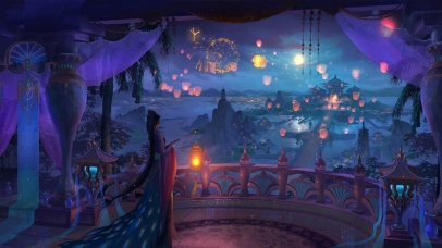 唯美中秋佳节欣赏花灯