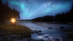 治愈夜空的北极光