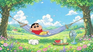 蜡笔小新的悠闲夏日