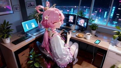 城市中治愈女孩