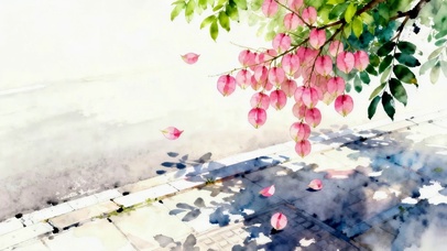 春天的栾树花开