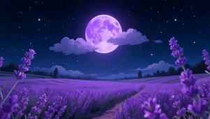 夜景星空树木