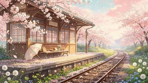 樱花站台