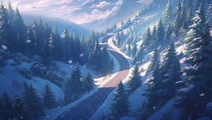 【4K】盘山雪路