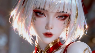 治愈白发女孩