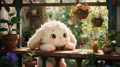 治愈绵羊兔-木系风格护眼