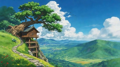 山野树屋与晴空