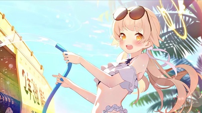 夏日可爱美少女