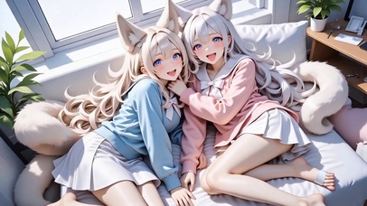 萌系猫耳美少女