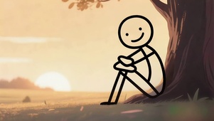 看夕阳的火柴人
