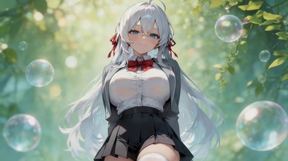 可爱泡泡女孩