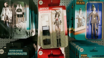 美女手办模型盒子