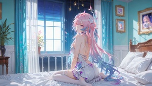 居家粉毛白丝萝莉昔涟