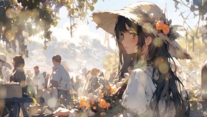 帽子女孩