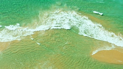 清澈治愈海浪4K