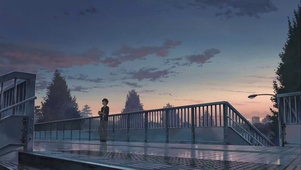 夜晚小男孩