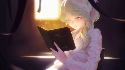 读书的少女