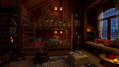 舒适的雨天房间入睡