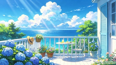 浪漫海景阳台