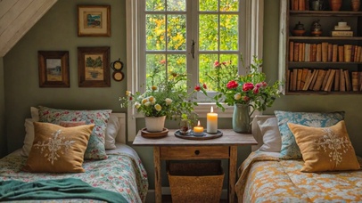 【雨景】阁楼卧室