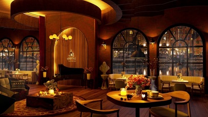 雨天都市咖啡馆