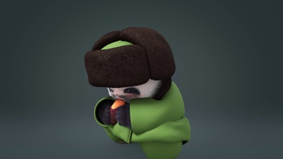 熊非熊偷看屏幕东北大衣