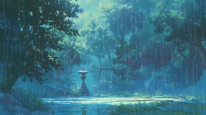 雨中森林