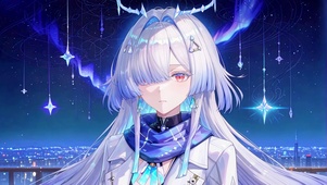 夜城极光银发少女莫宁