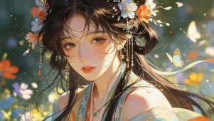 超可爱蝴蝶女孩