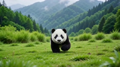 熊猫宝宝快到怀里来