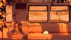 地铁-黄昏夕阳