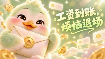 可爱萌鸭工资到账