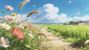 白云花草树木