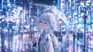 芙宁娜雨中