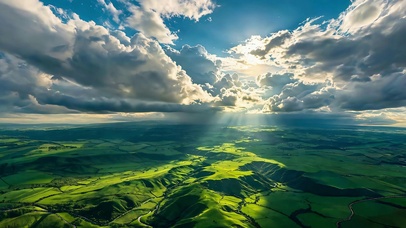 云光照层峦 
