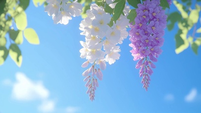 晴空紫藤