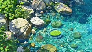 护眼透蓝溪涧