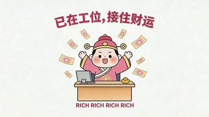 已在工位 接住财运