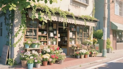 阳光城镇清新花店