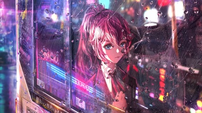 雨中少女