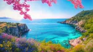 高山花草海岸