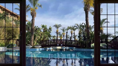 4K舒适泳池风景