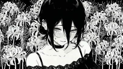 黑白漫画风蕾塞