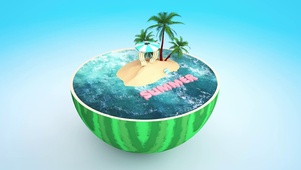 3D夏日西瓜