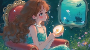 深海绮梦二次元少女