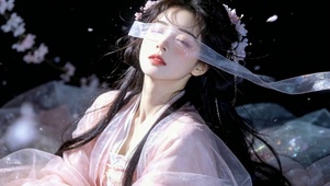 薄纱古风清冷美人