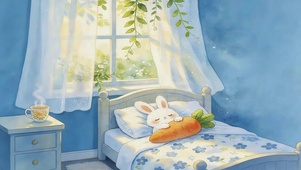 贪睡的小兔