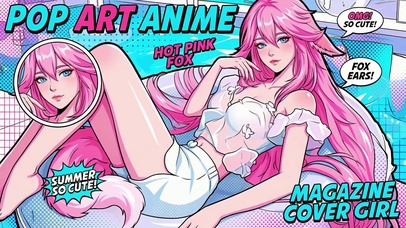 动漫长腿粉毛萝莉